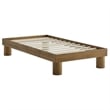 Runa Twin Platform Bed in French Oak