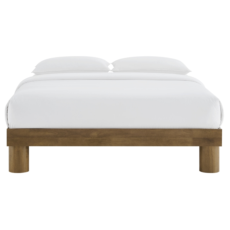 Runa Queen Platform Bed in French Oak