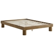 Runa Queen Platform Bed in French Oak