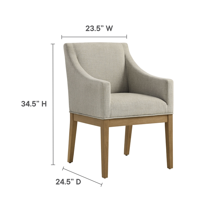 Alton Dining Armchair in Linen Natural