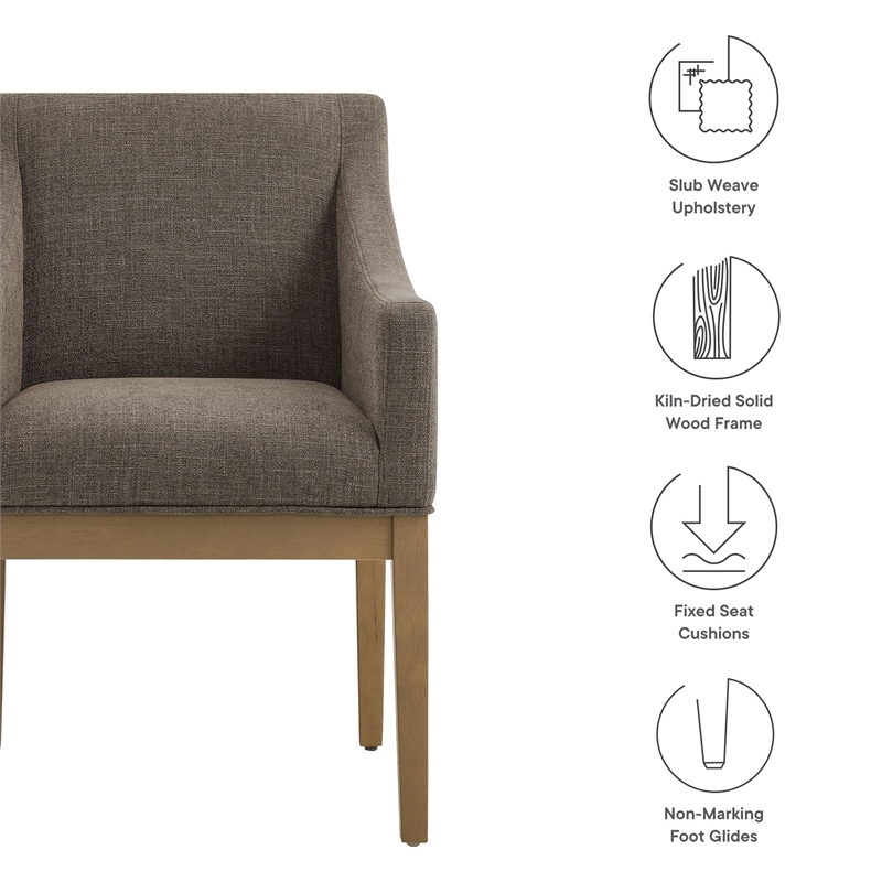 Alton Dining Armchair in Mocha Natural