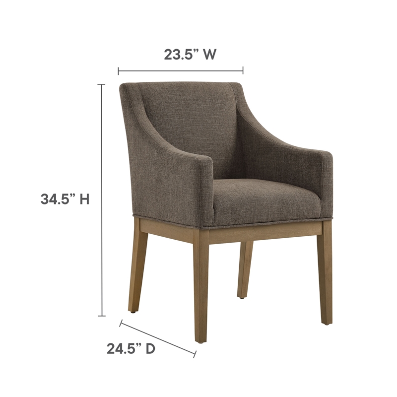 Alton Dining Armchair in Mocha Natural