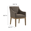 Alton Dining Armchair in Mocha Natural