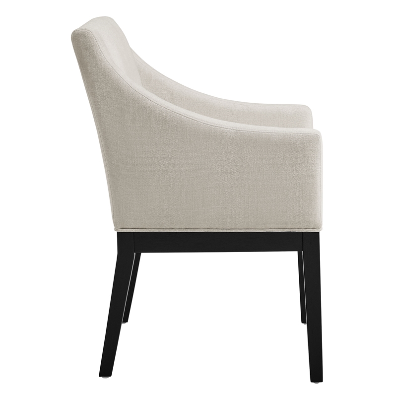 Alton Dining Armchair in Salt Black