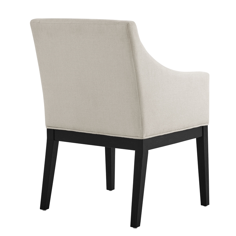 Alton Dining Armchair in Salt Black