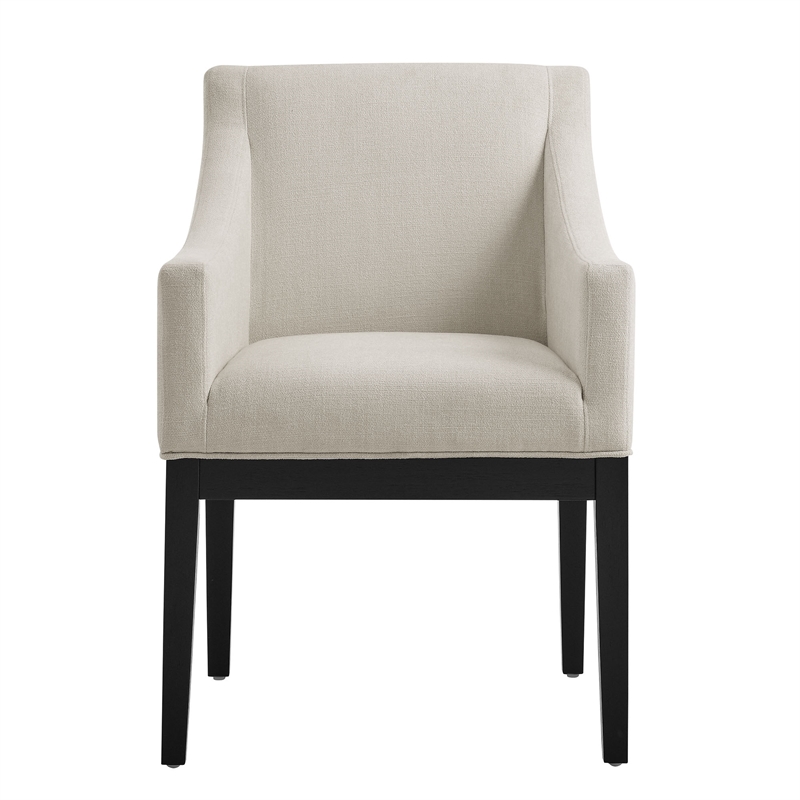 Alton Dining Armchair in Salt Black