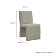 Modway Emory Dining Side Chair in Linen Brown