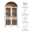Nolan Arched Bar Cabinet in Ivory