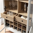 Nolan Arched Bar Cabinet in Ivory
