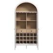 Nolan Arched Bar Cabinet in Ivory