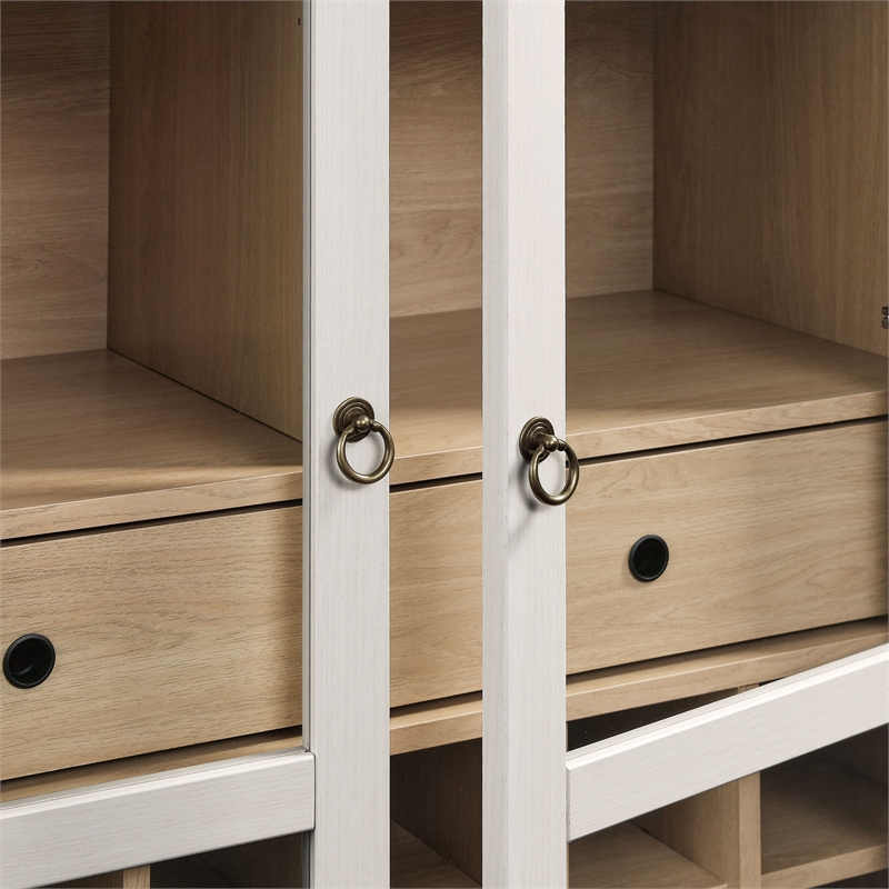 Nolan Arched Bar Cabinet in Ivory