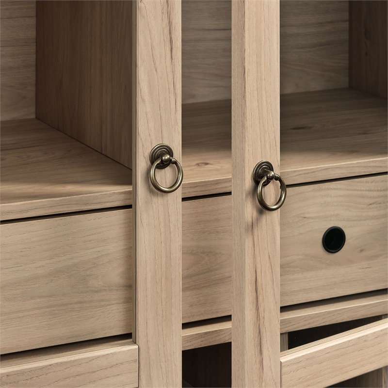 Nolan Arched Bar Cabinet in Light Oak