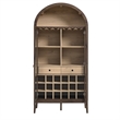 Nolan Arched Bar Cabinet in Dark Walnut