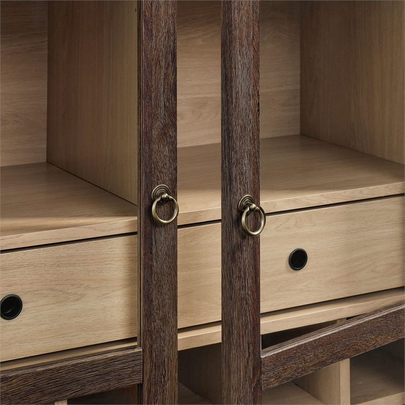 Nolan Arched Bar Cabinet in Dark Walnut