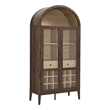 Nolan Arched Bar Cabinet in Dark Walnut
