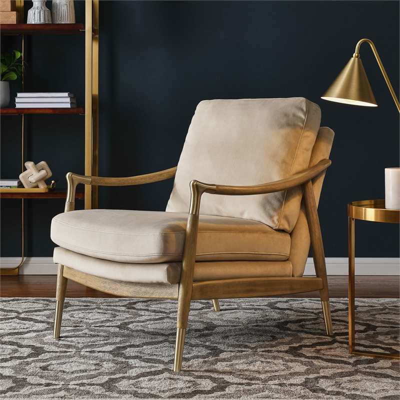 Langford Accent Armchair in Almond Walnut