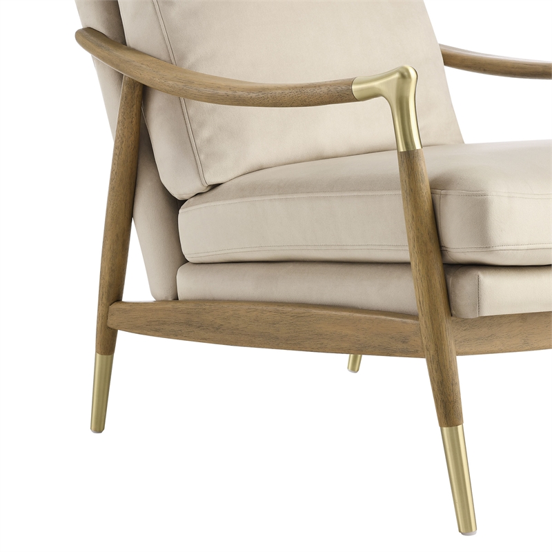 Langford Accent Armchair in Almond Walnut