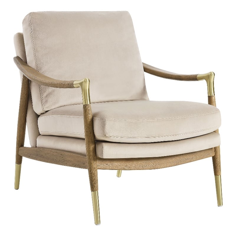 Langford Accent Armchair in Almond Walnut