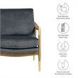 Langford Accent Armchair in Cadet Blue Walnut