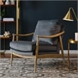 Langford Accent Armchair in Cadet Blue Walnut