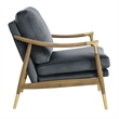 Langford Accent Armchair in Cadet Blue Walnut