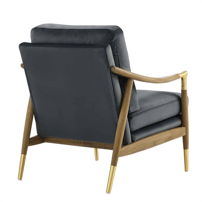 Langford Accent Armchair in Cadet Blue Walnut