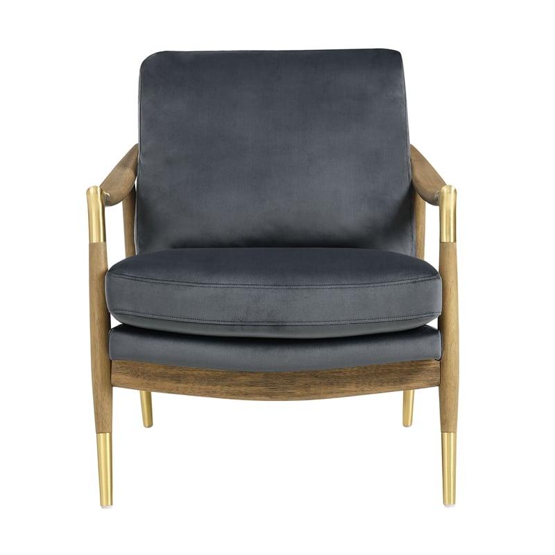 Langford Accent Armchair in Cadet Blue Walnut