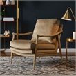 Langford Accent Armchair in Taupe Walnut