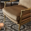 Langford Accent Armchair in Taupe Walnut