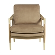 Langford Accent Armchair in Taupe Walnut