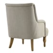 Modway Ellington Fabric Upholstered Accent Armchair in Linen