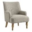 Modway Ellington Fabric Upholstered Accent Armchair in Linen