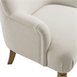 Modway Ellington Fabric Upholstered Accent Armchair in Salt