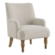 Modway Ellington Fabric Upholstered Accent Armchair in Salt