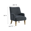 Ellington Accent Armchair in Slate Blue
