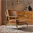 Langford Accent Armchair in Tan Walnut