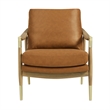 Langford Accent Armchair in Tan Walnut