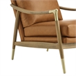 Langford Accent Armchair in Tan Walnut