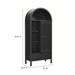 Vaughn Storage Display Cabinet in Black