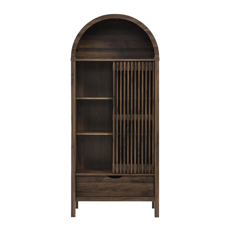 Vaughn Storage Display Cabinet in Walnut
