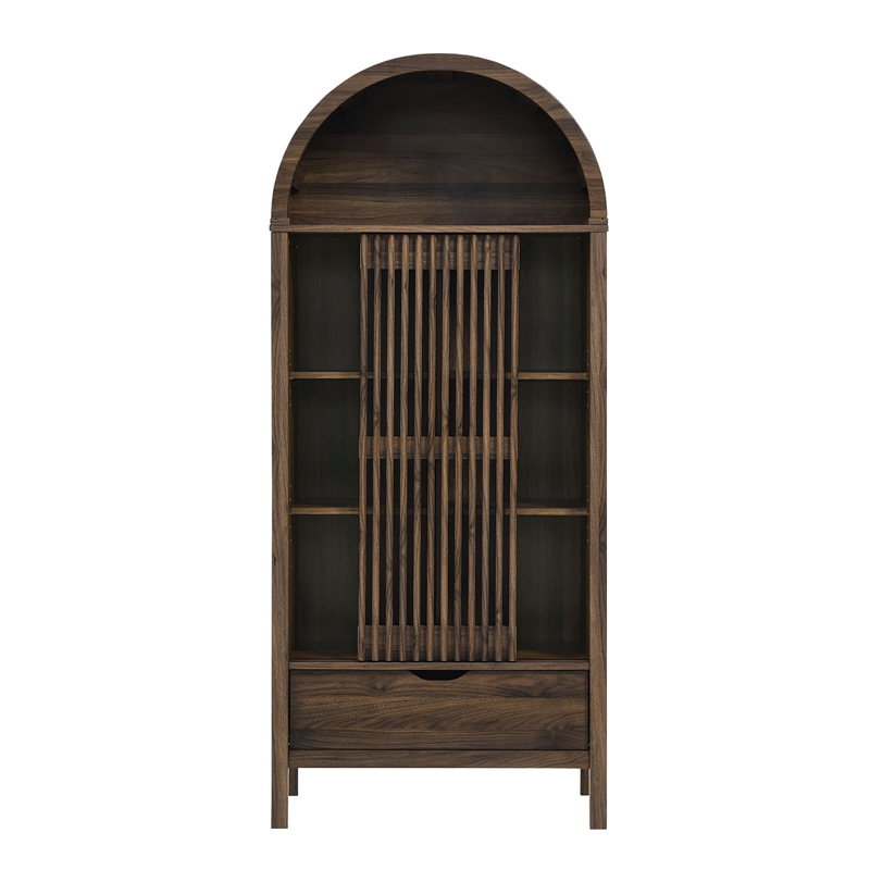 Vaughn Storage Display Cabinet in Walnut