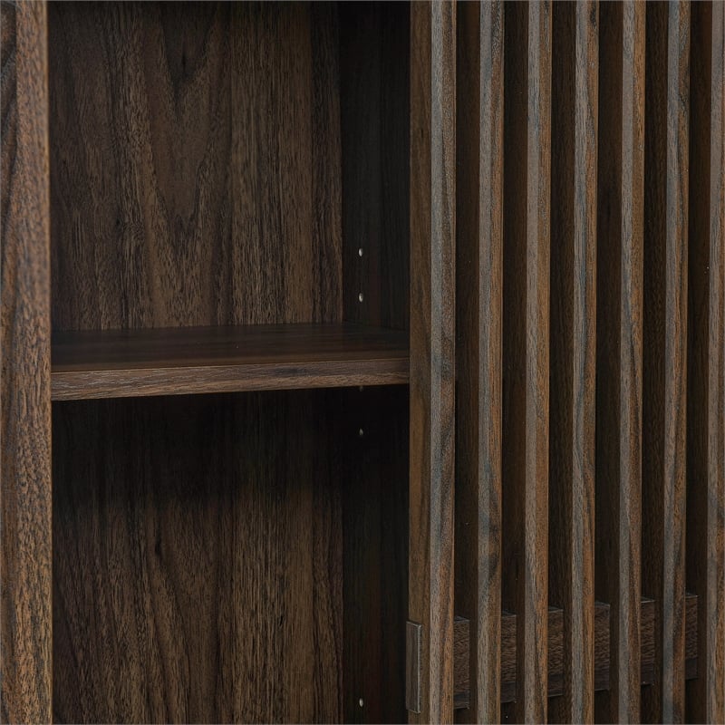 Vaughn Storage Display Cabinet in Walnut