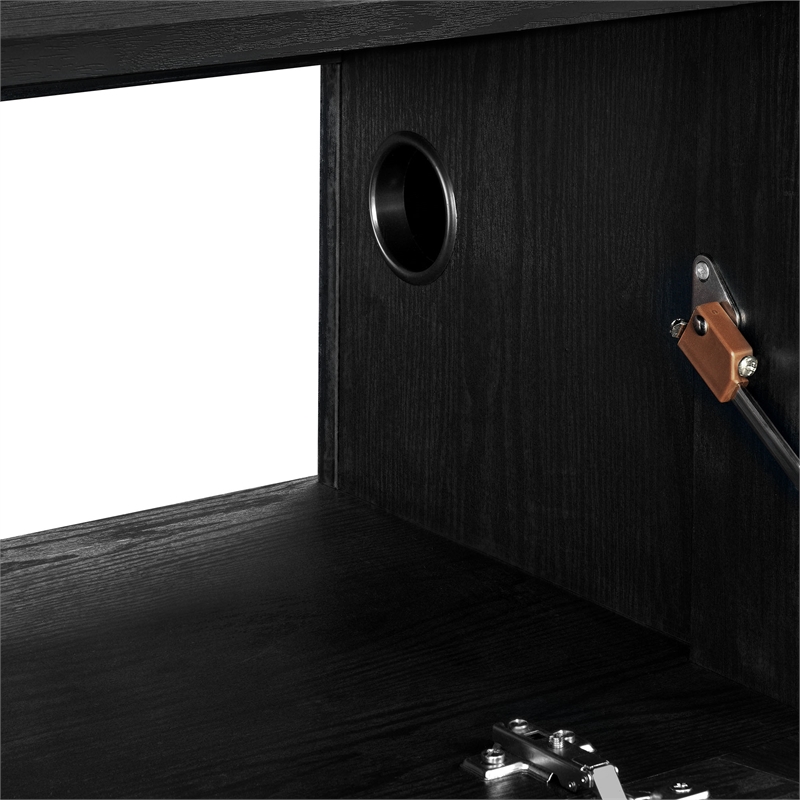 Vaughn Wall Mount TV Stand in Black