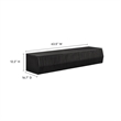 Vaughn Wall Mount TV Stand in Black