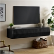 Vaughn Wall Mount TV Stand in Black