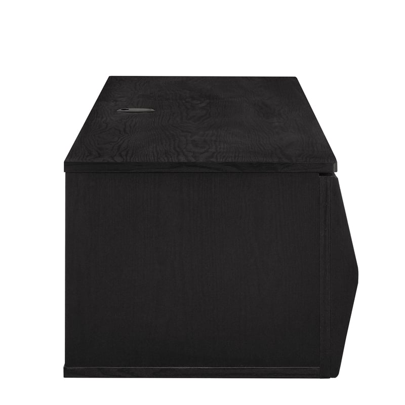 Vaughn Wall Mount TV Stand in Black