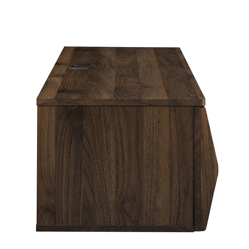 Vaughn Wall Mount TV Stand in Walnut