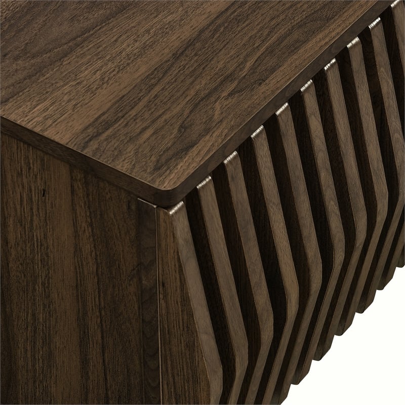 Vaughn Wall Mount TV Stand in Walnut