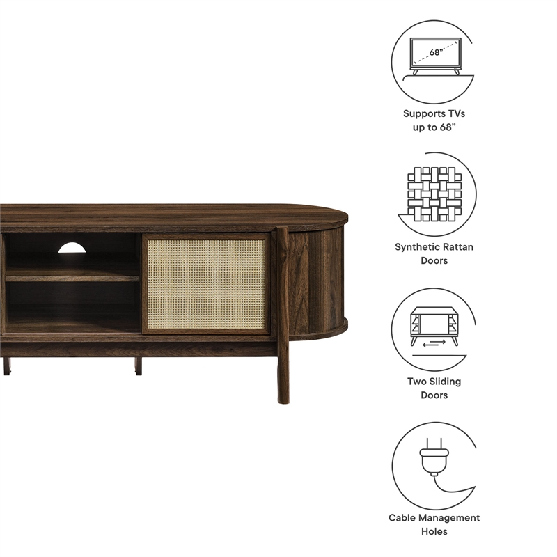 Reid TV Stand in Walnut