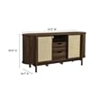 Reid Curved Sideboard in Walnut